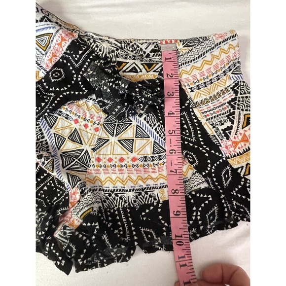 Xhilaration Shorts Womens Sz XS Colorful Boho Front Tie Airy Elastic Waist - Picture 6 of 7